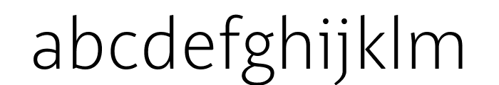 Alto ExtraLight Font LOWERCASE