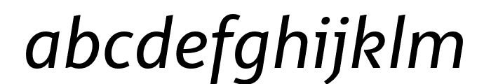 Alto Medium Italic Font LOWERCASE