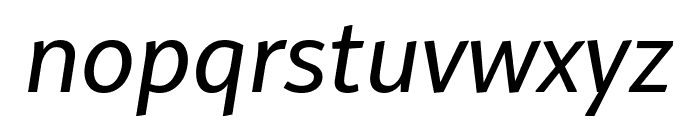 Alto Medium Italic Font LOWERCASE