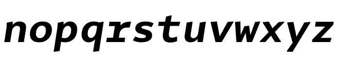 Alto Mono Bold Italic Font LOWERCASE