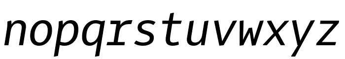 Alto Mono Cond Normal Italic Font LOWERCASE