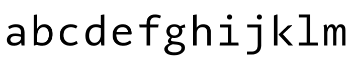 Alto Mono Normal Font LOWERCASE