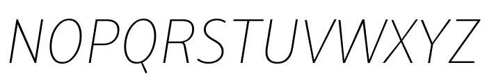 Alto Thin Italic Font UPPERCASE