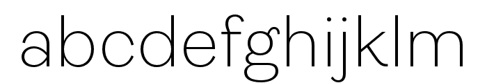 Ambit ExtraLight Font LOWERCASE