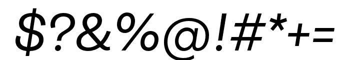 Ambit Italic Font OTHER CHARS