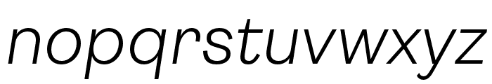 Ambit LightItalic Font LOWERCASE