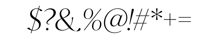 Analogue Italic Font OTHER CHARS