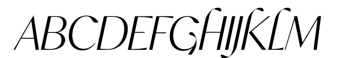 Analogue Italic Font UPPERCASE