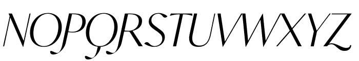 Analogue Italic Font UPPERCASE