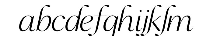 Analogue Italic Font LOWERCASE