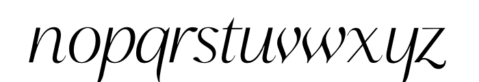 Analogue Italic Font LOWERCASE