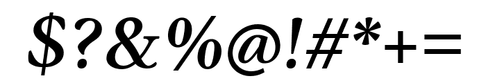 Anko MediumItalic Font OTHER CHARS