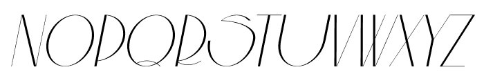 Aouar   Italic Font UPPERCASE