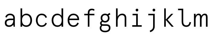 Apercu Mono Light Pro Font LOWERCASE