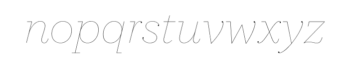 Archer Hairline Italic Font LOWERCASE