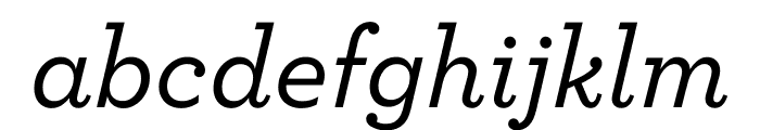 Archer Medium Italic Font LOWERCASE