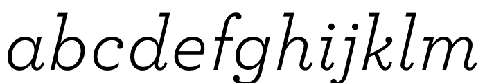 Archer Office Italic Font LOWERCASE