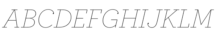 Archer Thin Italic Font UPPERCASE