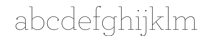 Archer Thin Font LOWERCASE
