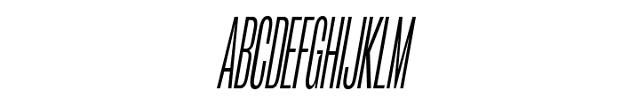 Arges Bold Condensed Oblique Font UPPERCASE