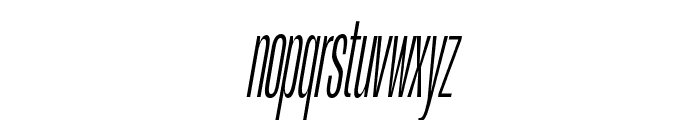 Arges Bold Condensed Oblique Font LOWERCASE