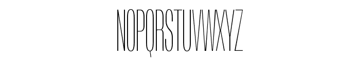 Arges Hairline Condensed Font UPPERCASE