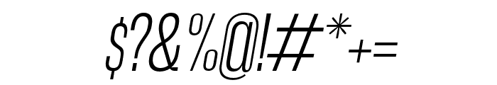 Arges Semi Bold Oblique Font OTHER CHARS