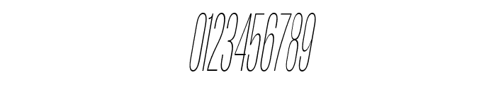 Arges Thin Condensed Oblique Font OTHER CHARS