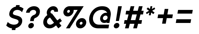 Arivo Sans Italic Font OTHER CHARS