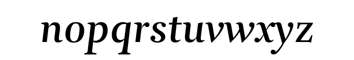 Arnhem Fine Medium Italic Font LOWERCASE