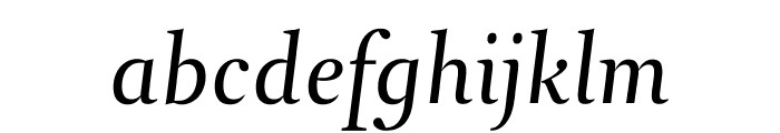 Arnhem Fine Normal Italic Font LOWERCASE