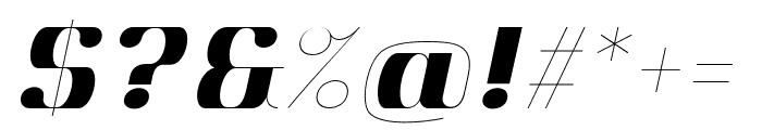 Aston Regular Italic Font OTHER CHARS
