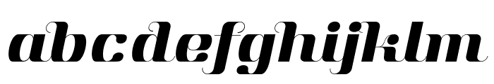 Aston Regular Italic Font LOWERCASE