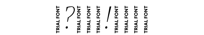 Audela Trial ExtralightItalic Font OTHER CHARS