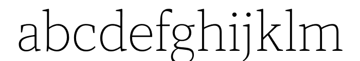 Audela Trial Extralight Font LOWERCASE