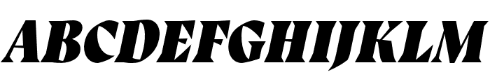 Auge Trial ExtraBlackItalic Font UPPERCASE