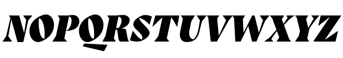 Auge Trial ExtraBlackItalic Font UPPERCASE