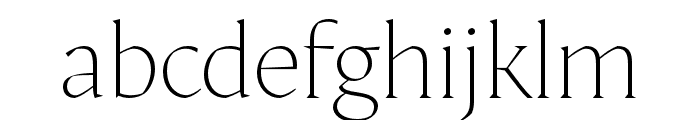 Auge Trial ExtraLight Font LOWERCASE