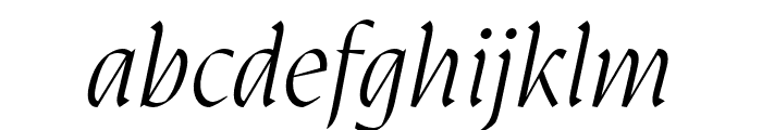 Auge Trial RegularItalic Font LOWERCASE