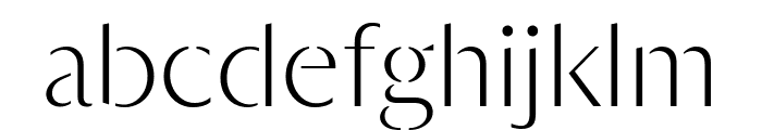 Auguste Sans Light Pro Font LOWERCASE