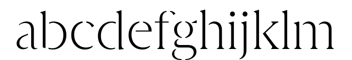 Auguste Serif Light Pro Font LOWERCASE