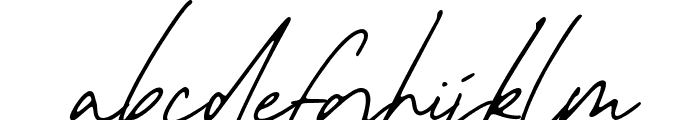 Autographer Font LOWERCASE