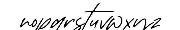 Autographer Font LOWERCASE