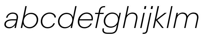 AvanttTRIAL LightItalic Font LOWERCASE