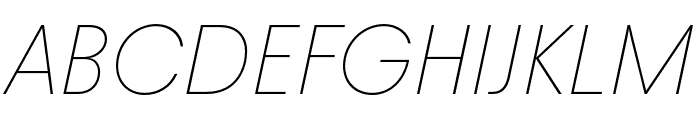 AvanttTRIAL ThinItalic Font UPPERCASE