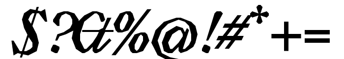 Avara Bold Italic Font OTHER CHARS