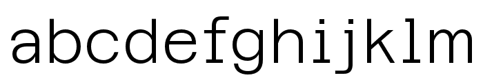 AzeretSemiMonoTRIAL Light Font LOWERCASE