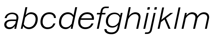 AzeretTRIAL LightItalic Font LOWERCASE