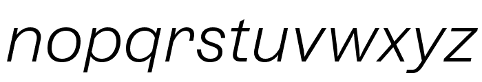 AzeretTRIAL LightItalic Font LOWERCASE