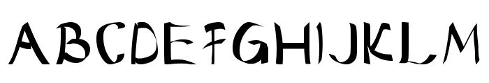 Badahan Regular Font UPPERCASE